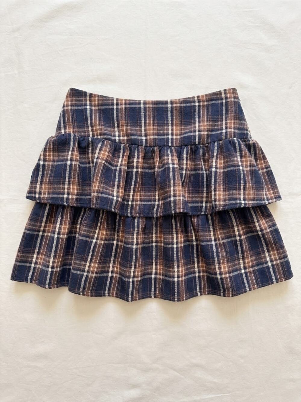 CALI 1850 Plaid Pleated Mini Skirt L Preppy Dark Academia